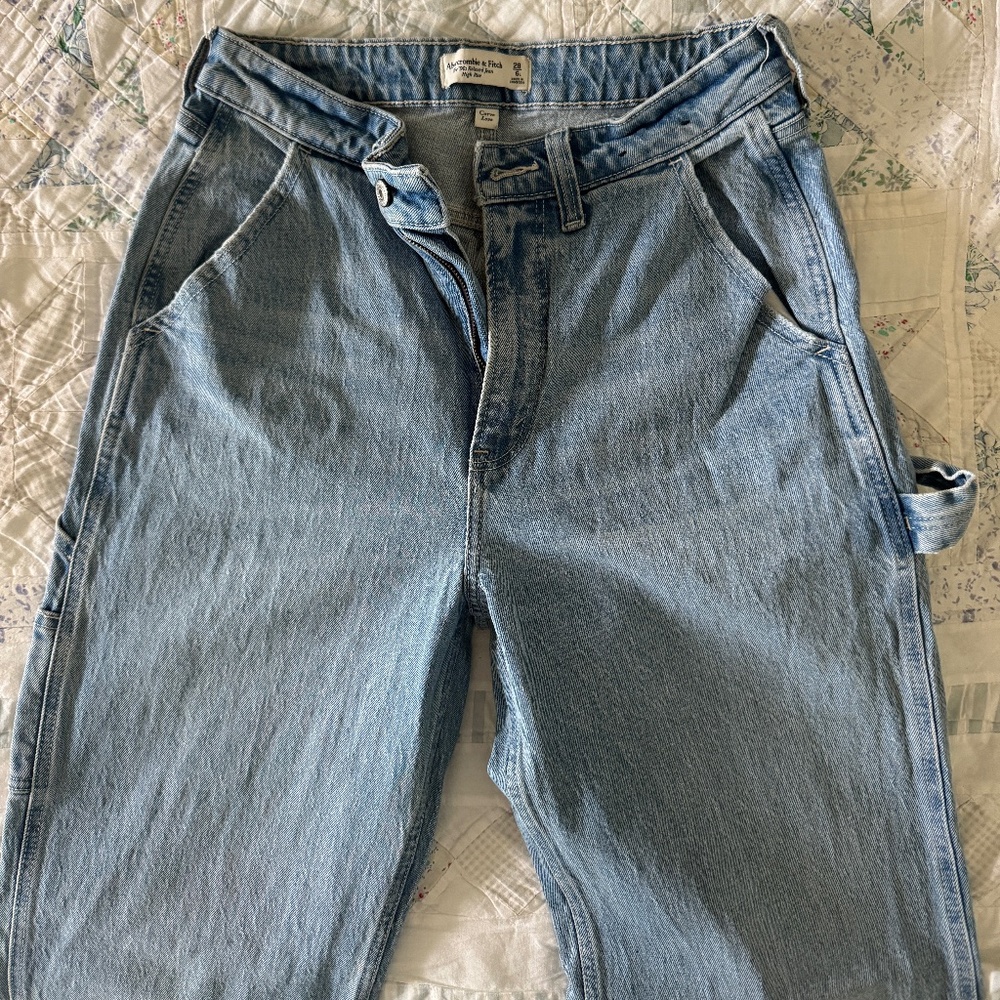 Abercrombie & Fitch Light Blue Straight Leg Jeans